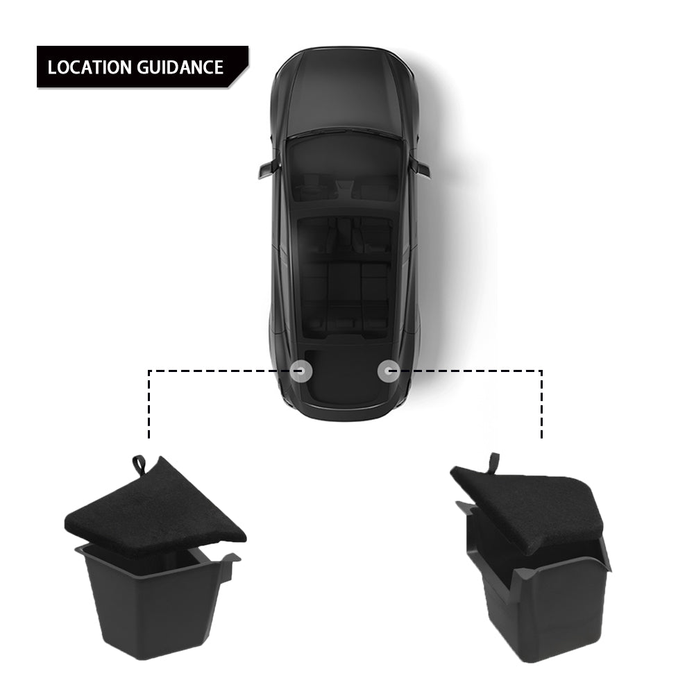 Tesla Model Y Juniper Trunk Organizer Bins (2025+) | Waterproof Storage Solutions