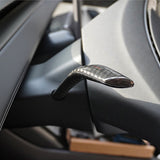 Carbon Fiber Turn Signal Stalk Covers installed on Tesla Model 3 highland