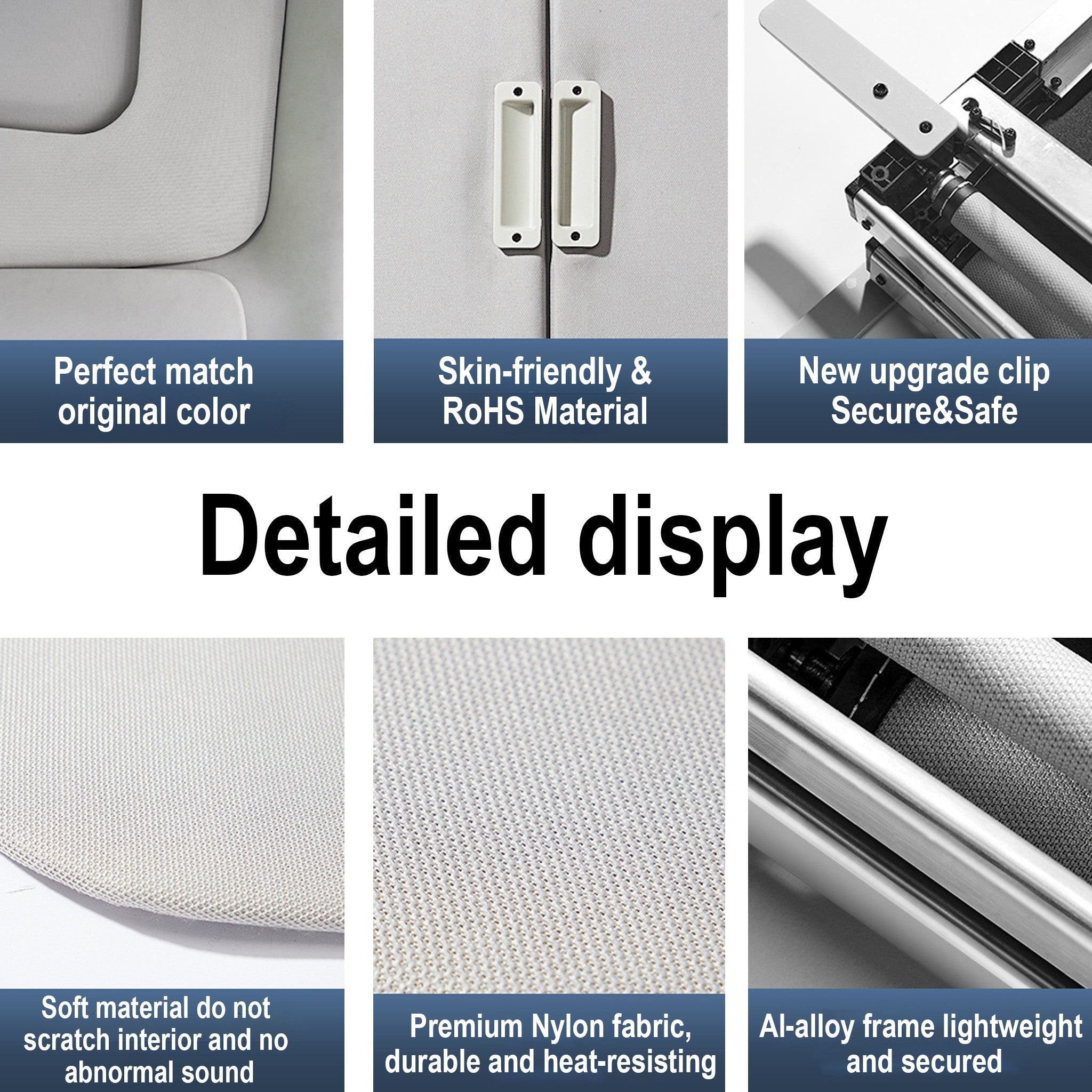 detailed of Teego Retractable Sunshade for Tesla Model 3 & Y (All Years)