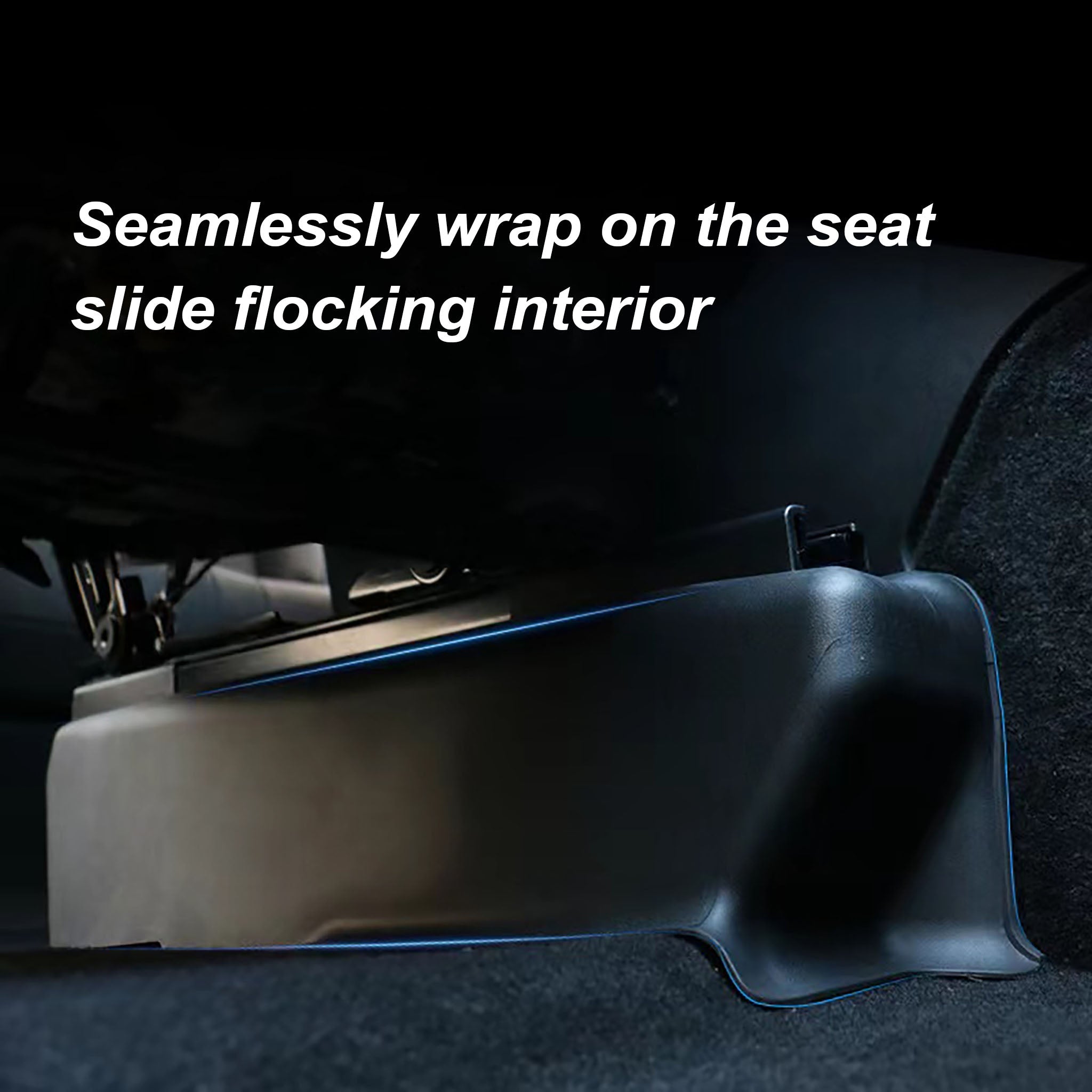Upgraded Seat Slide Rail Covers for Tesla Model Y-Motor Vehicle Carpet & Upholstery-Teego