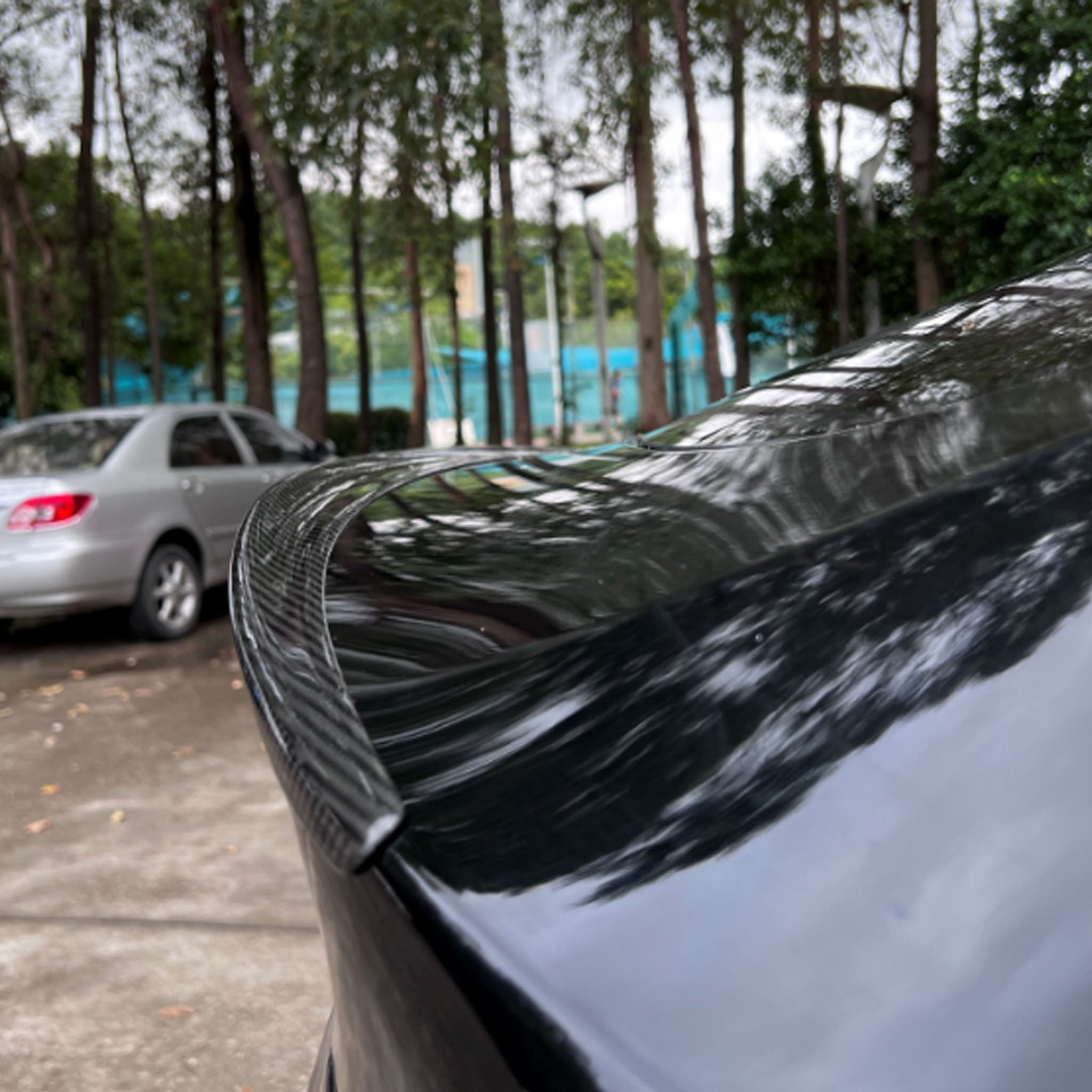 Real Carbon Fiber Spoiler for Tesla Model Y-Motor Vehicle Frame & Body Parts-Teego