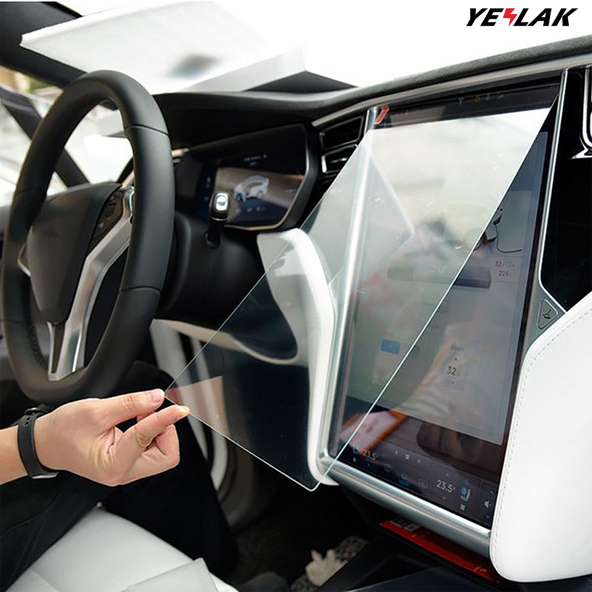 Tempered Glass Screen Protector for Telsa Model X/S-Motor Vehicle Interior Fittings-Teego
