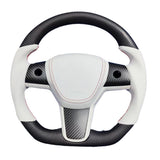 Carbon Fiber Sport Steering Wheel Upgrade for Tesla Model 3 (2017–2023.09) & Model Y (2020–2025.02) – Luxury Custom Interior Upgrade