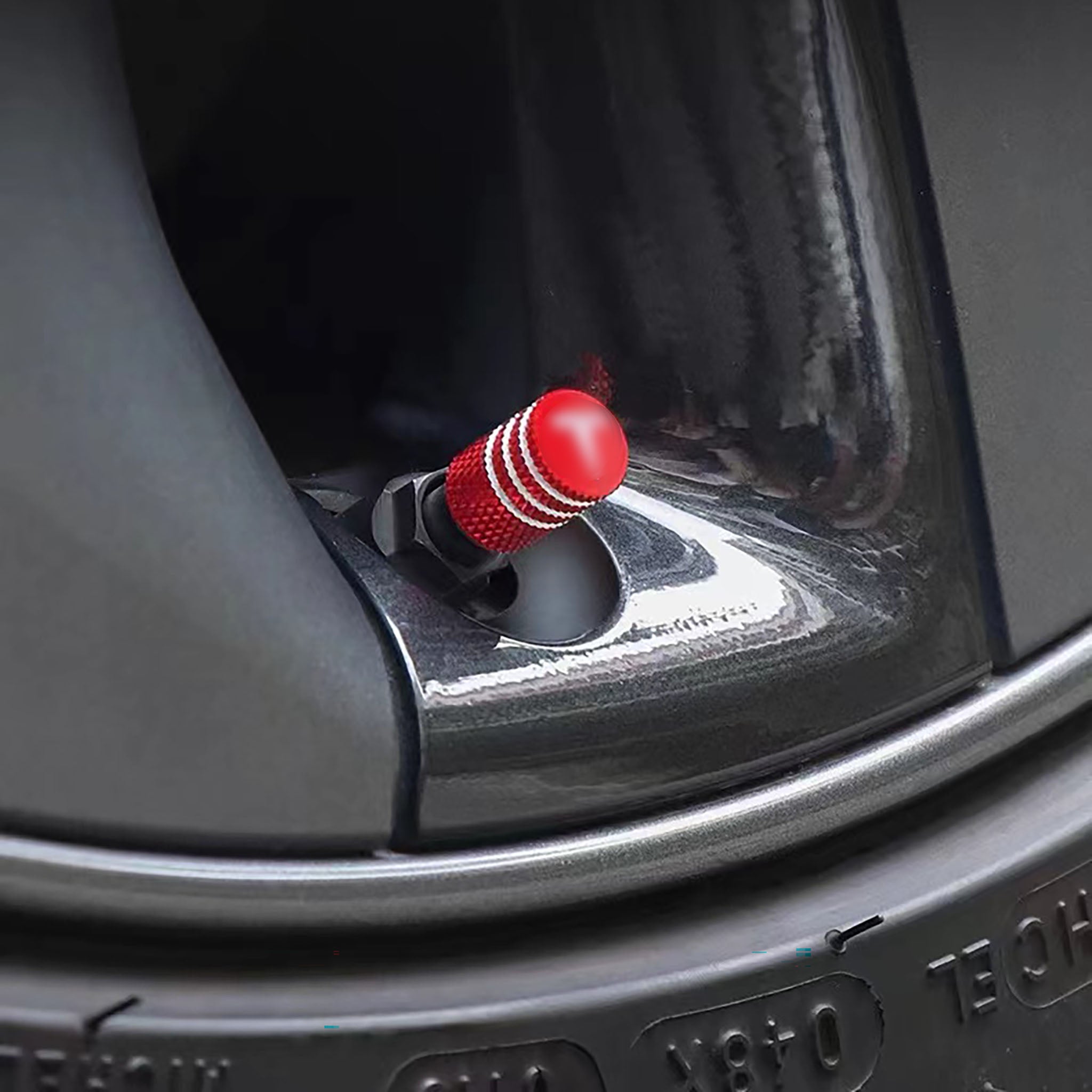 Tire Valve Stem Caps For Tesla-Vehicle Parts & Accessories-Teego