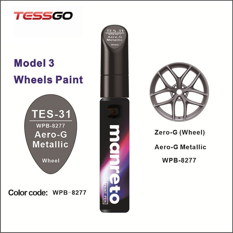 Tesla Touch-Up Paint Pen Repair Kit - Precision Color Match for All Tesla Models & Wheels