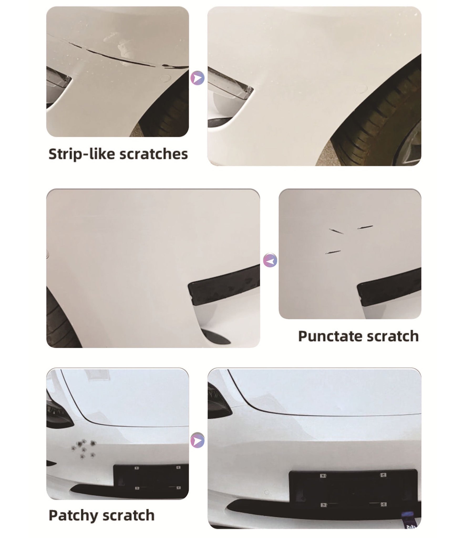 Tesla Touch-Up Paint Pen Repair Kit - Precision Color Match for All Tesla Models & Wheels