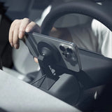 Tesla Wireless Charging Phone Mount for Model 3/Y – OBD-II Power & Steering Wheel Installation