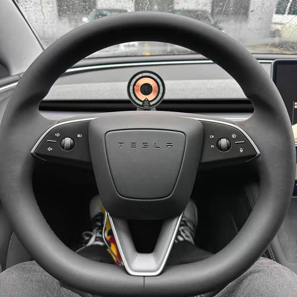 Tesla Wireless Charging Phone Mount for Model 3/Y – OBD-II Power & Steering Wheel Installation