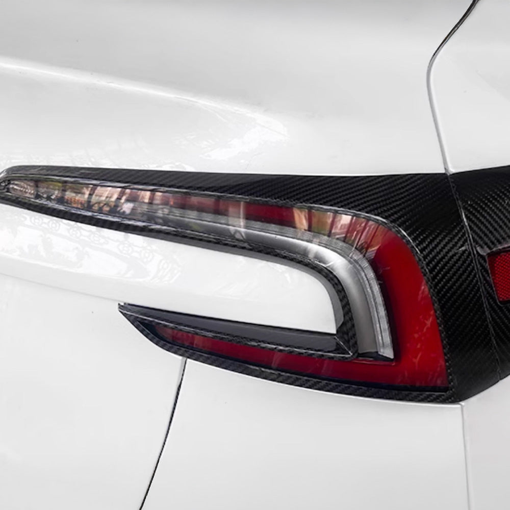 Tesla 2024+ Model 3 Highland Carbon Fiber Tail Light Accents – Sporty Rear Styling