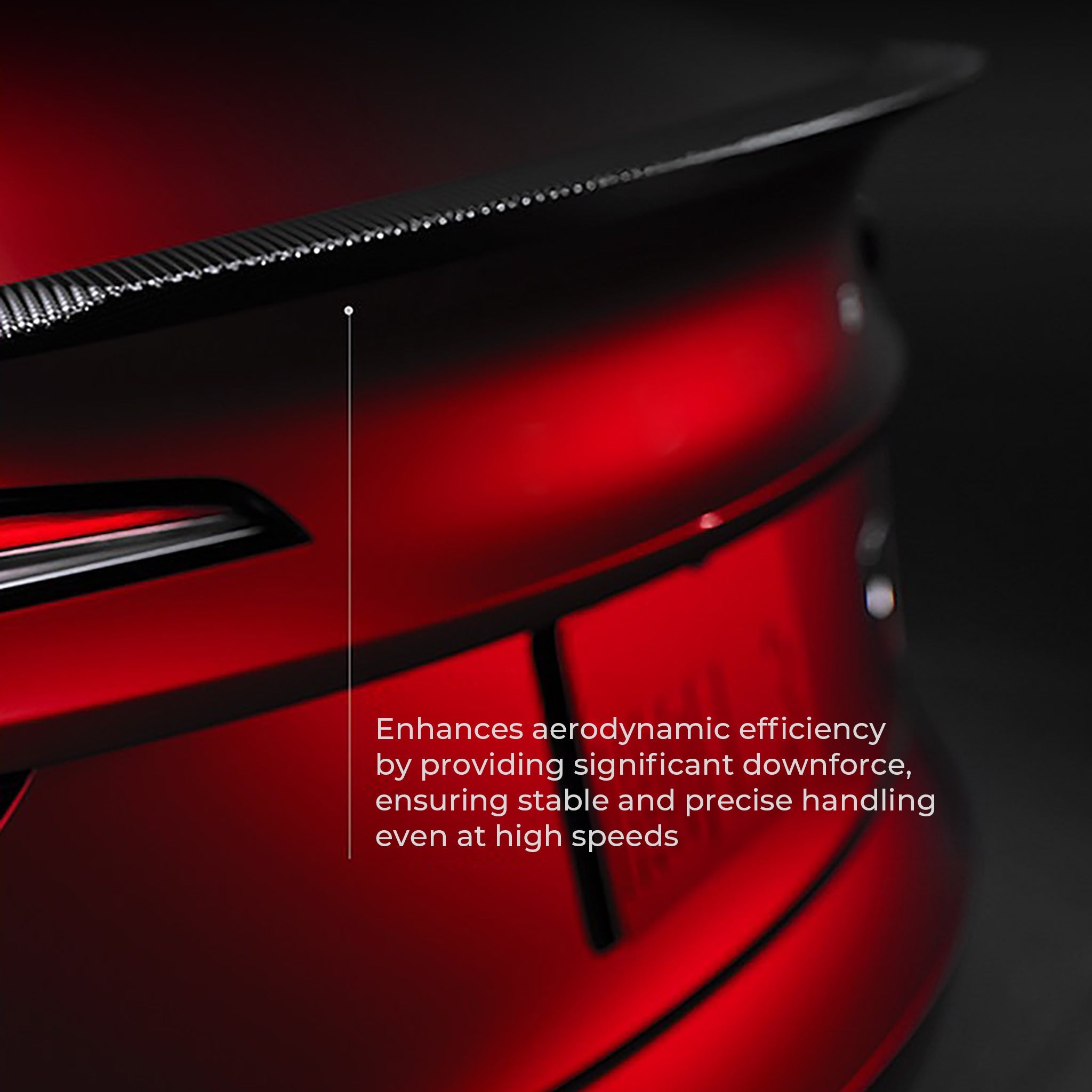 Teego High-Performance Carbon Fiber Spoiler for Tesla Model Y – Inspired by Model 3 Performance Style, Matte/Gloss Finish