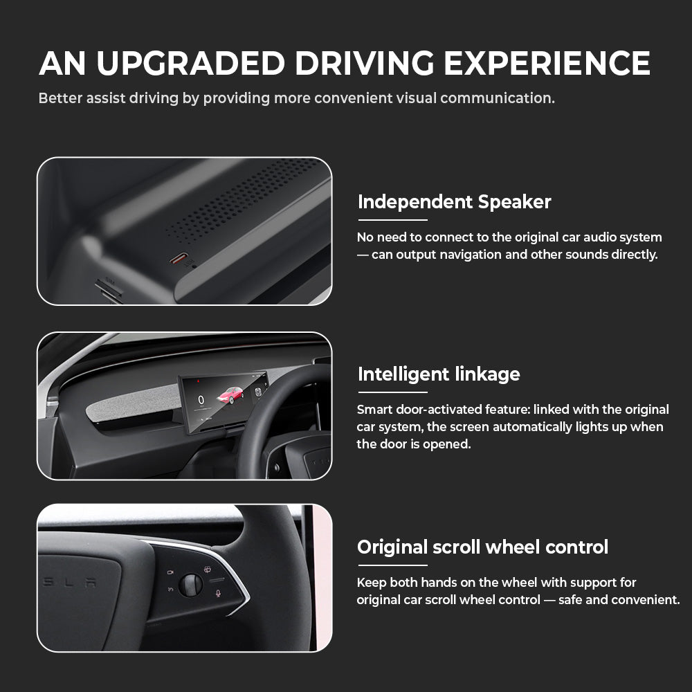 Tesla Model 3/Y 8.9" Dashboard Touchscreen Display | CarPlay & Android Auto