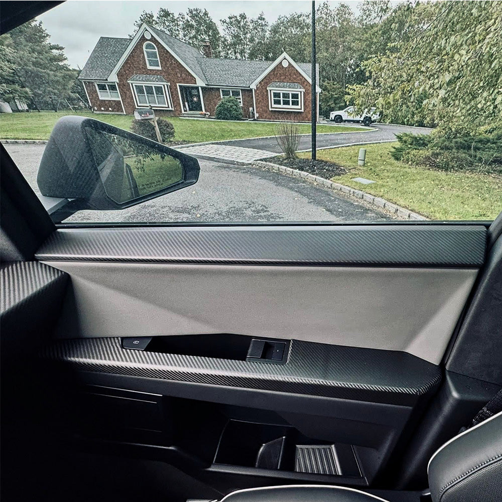 Tessgo Carbon Fiber Door Armrest Covers for Cybertruck