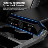 Tesla Cybertruck Center Console Multi-Ports USB Hub with Retractable Cables