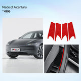 Tesla Model 3 2024+ & Model Y Juniper 2025+ Alcantara Door Handle Wrap – Luxury Interior Upgrade