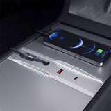 Tesla Model 3 Highland & Model Y 2025 USB Hub Docking Station – Fast Charging with Retractable Cable