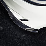 Side view of Carbon Fiber Front Lip installed on Tesla Model 3 Highland Performance