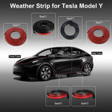 Tesla Model 3 Y Door Rubber Seal Strip Kit | Self Adhesive