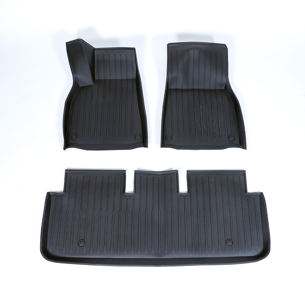 Premium All-Weather Floor Mats for Tesla Model S 2021+ – Heavy-Duty TPE Protection & Luxurious Custom Fit