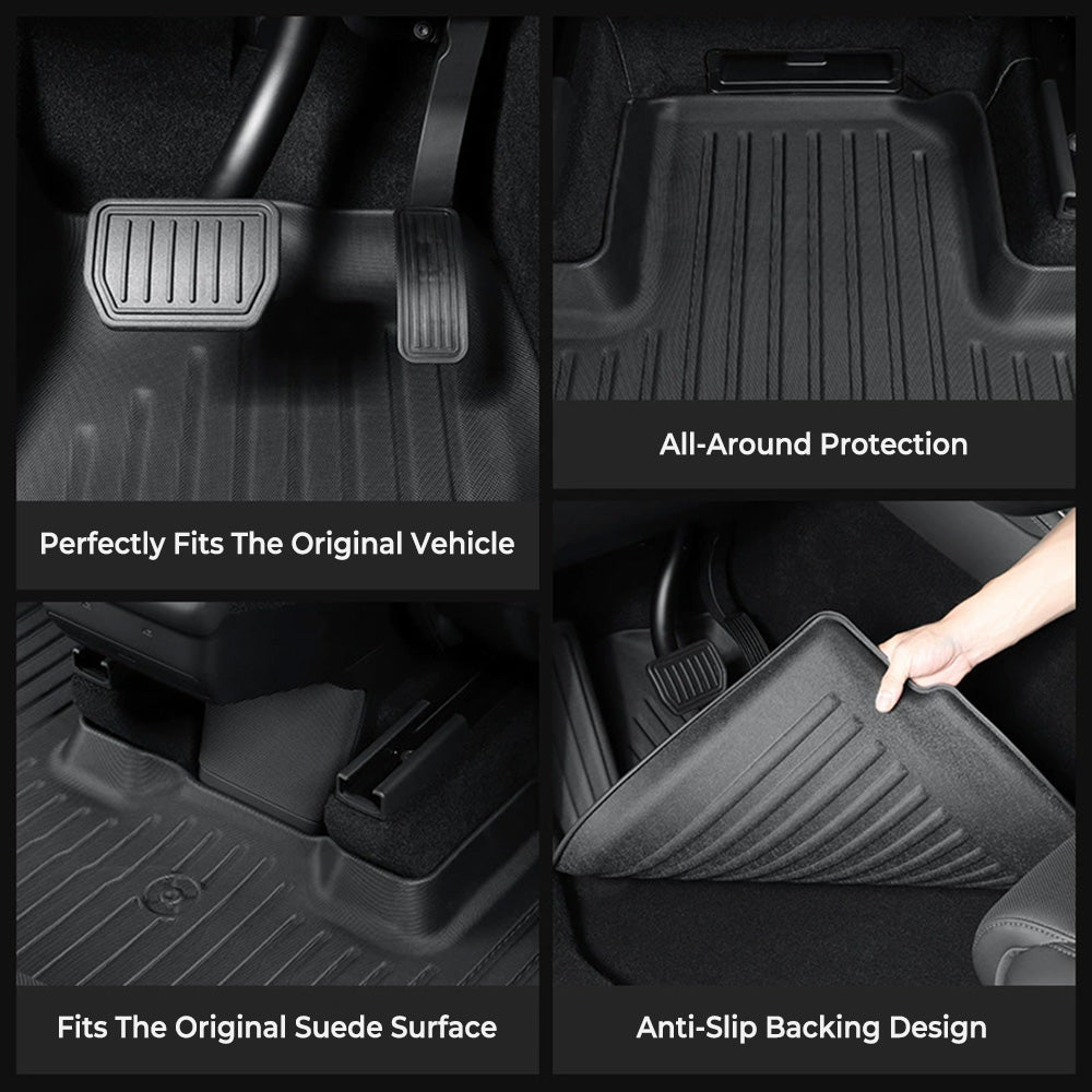 Tesla Model YL Right-Hand Drive Custom-Fit TPE All-Weather Floor Mats
