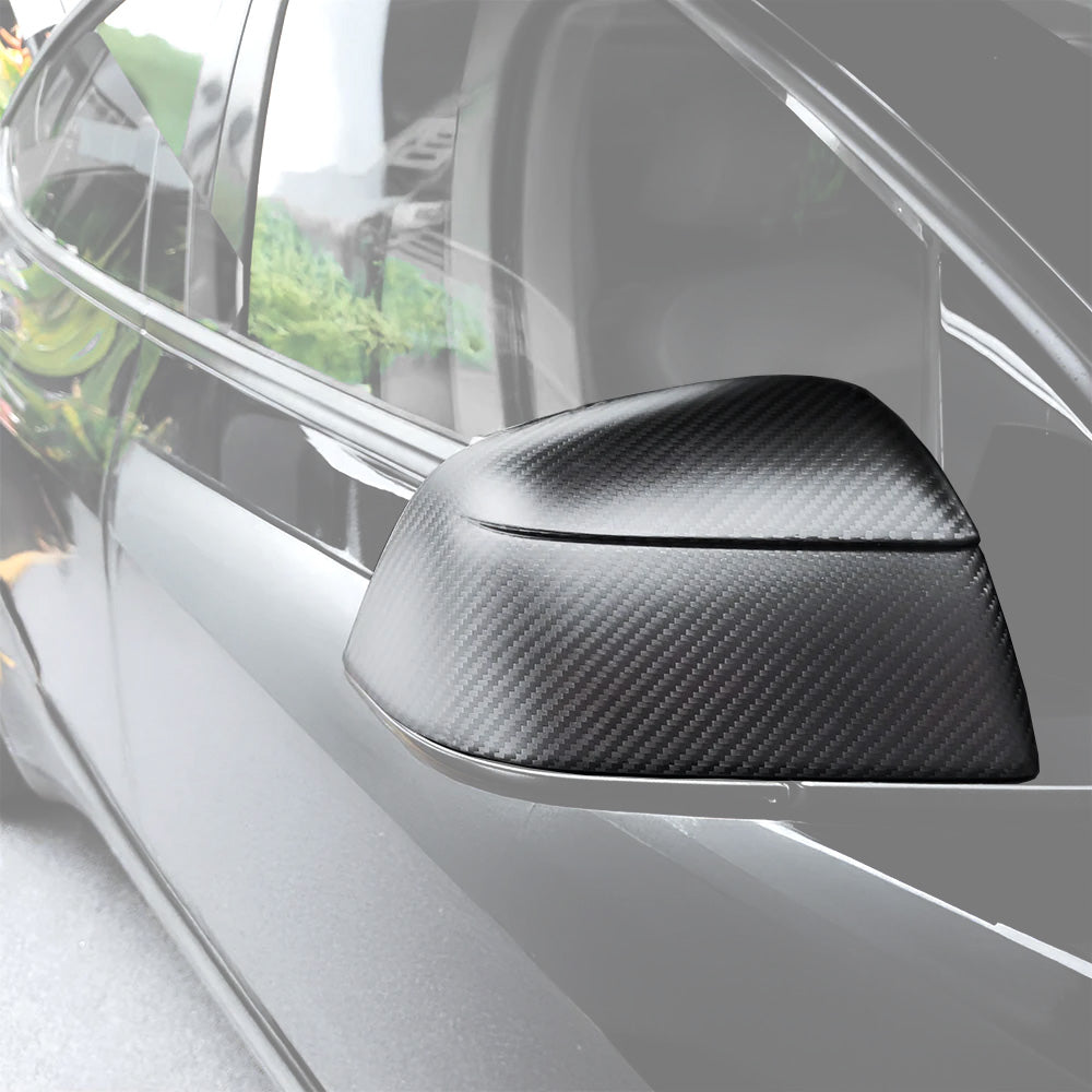 Carbon Fiber Mirror Caps for 2020–2025+ Tesla Model Y