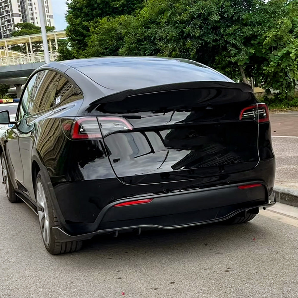 Tesla Model Y Carbon Fiber Rear Diffuser – Premium Bodykit Upgrade for Aerodynamics & Style