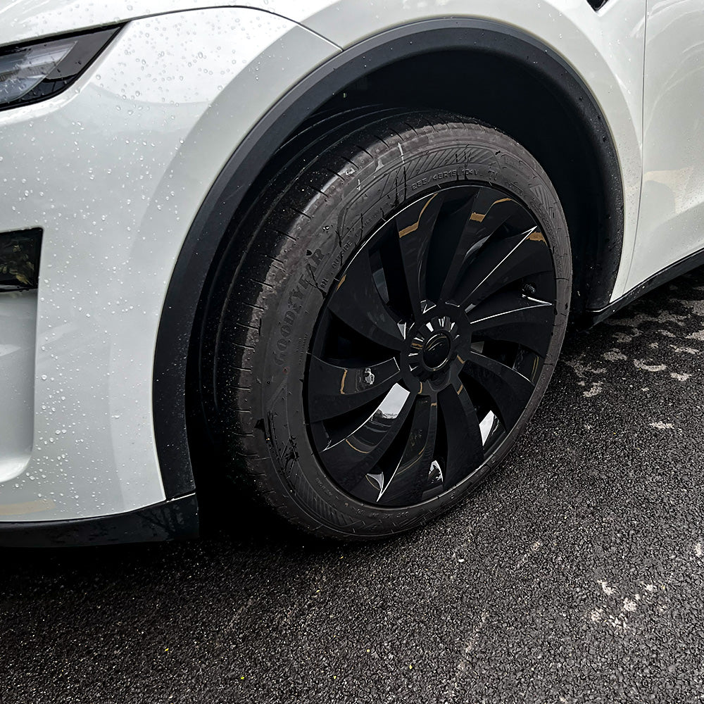 19'' Uberturbine-Style Wheel Covers for Tesla Model Y Juniper detail