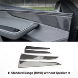 Tesla Model Y Juniper Carbon Fiber Door Panel Trim Covers 2025.03+