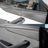 Tesla Model Y Juniper Carbon Fiber Door Panel Trim Covers 2025.03+