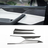 Tesla Model Y Juniper Carbon Fiber Door Panel Trim Covers 2025.03+