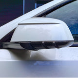 Carbon Fiber Mirror Lower Cover installed on Tesla Model Y –matte finish