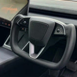 Tesla Model Y Juniper Yoke Steering Wheel Upgrade (2025+) | Premium Heated, Ergonomic Design & Easy Installation