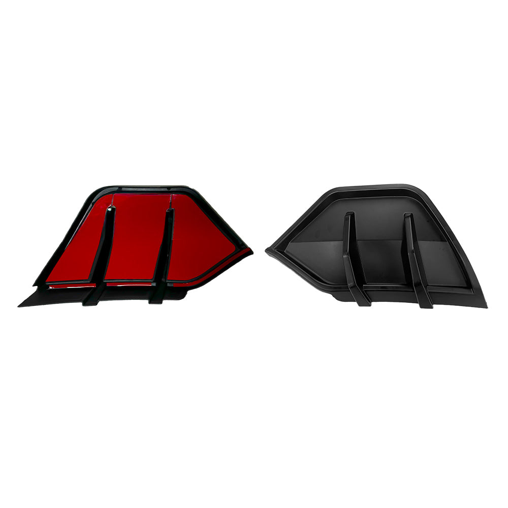 Front and back views of Tesla Model Y Juniper ABS Split Rear Diffuser