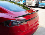 Tesla Model S Real Carbon Fiber Rear Spoiler - High-Gloss Aerodynamic Upgrade for Enhanced Performance & Style (2016-2025)