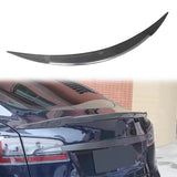 Tesla Model S Real Carbon Fiber Rear Spoiler - High-Gloss Aerodynamic Upgrade for Enhanced Performance & Style (2016-2025)