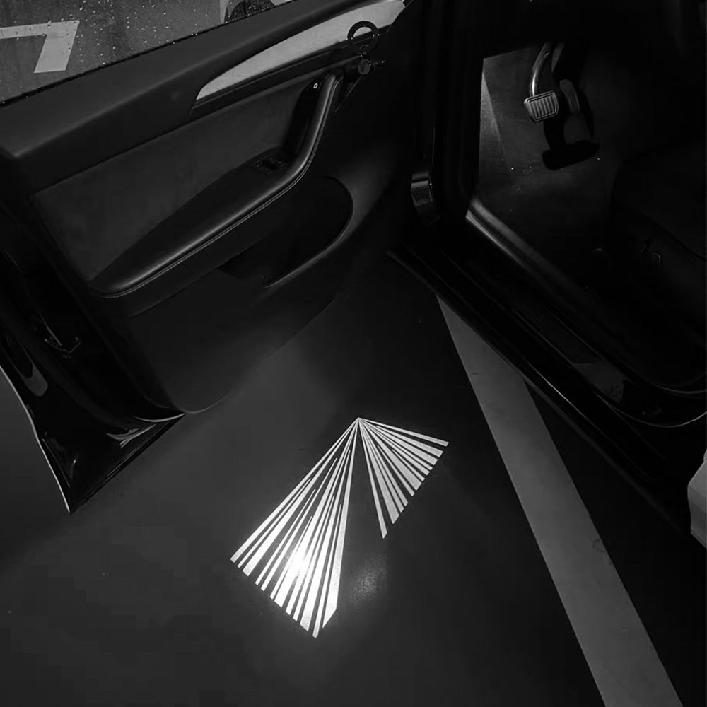 Tesla Projector Puddle Lights – OEM-Style Custom Logo Door Lights for Model 3 (2021+), Model 3 Highland, Model Y (2020+), Model S/X (2016+) – Easy Install Accessories
