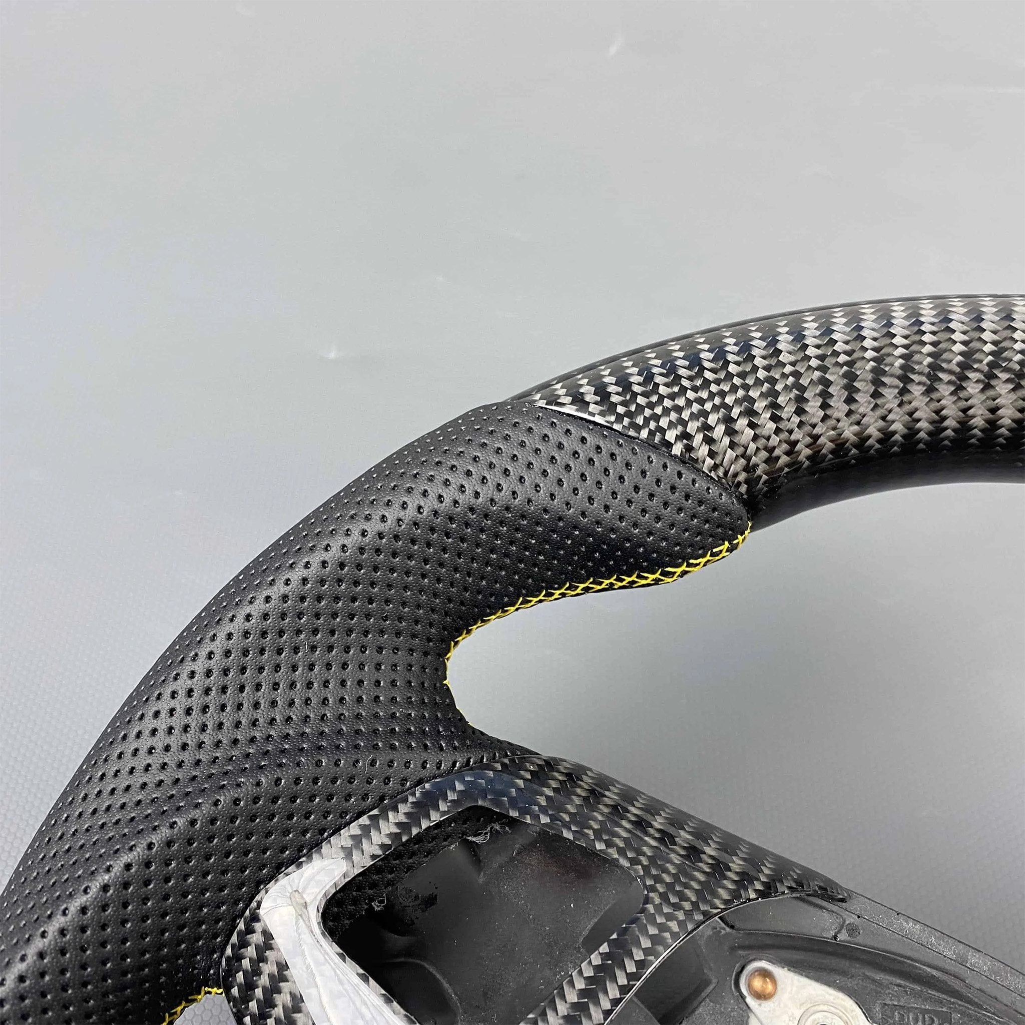 Carbon Fiber Sport Steering Wheel Upgrade for Tesla Model 3 (2017–2023.09) & Model Y (2020–2025.02) – Luxury Custom Interior Upgrade