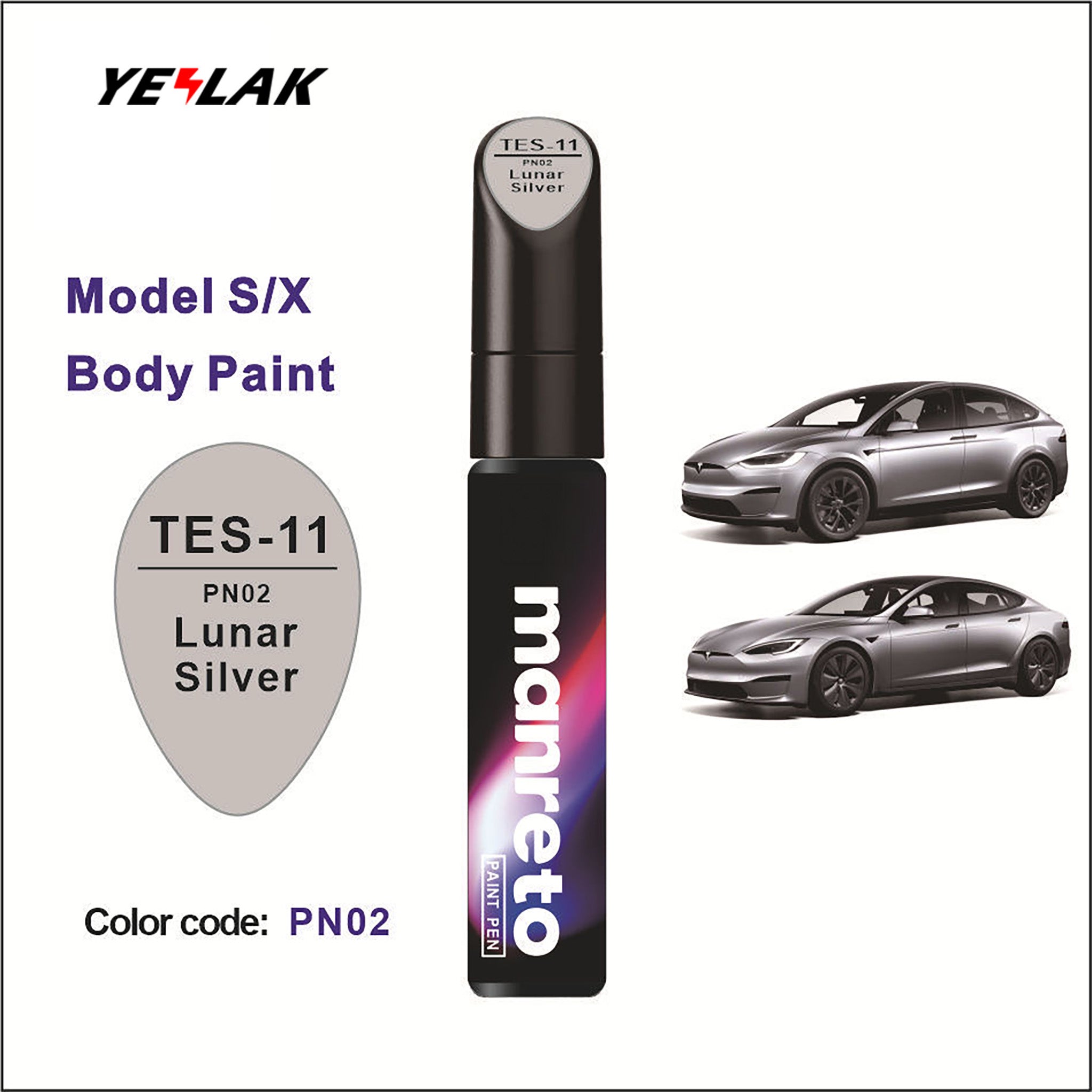 Tesla Touch-Up Paint Pen Repair Kit - Precision Color Match for All Tesla Models & Wheels
