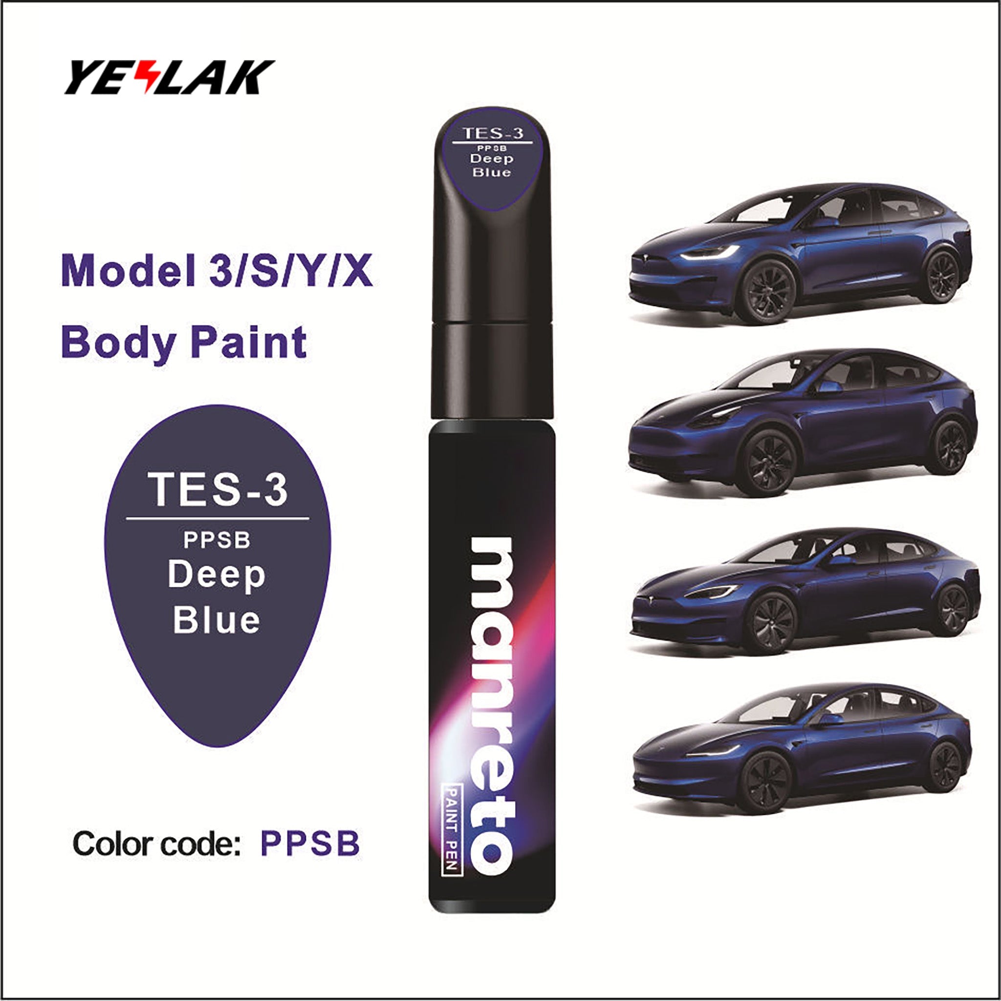 Tesla Touch-Up Paint Pen Repair Kit - Precision Color Match for All Tesla Models & Wheels