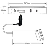 Tesla Model 3 Highland & Model Y 2025 USB Hub Docking Station – Fast Charging with Retractable Cable