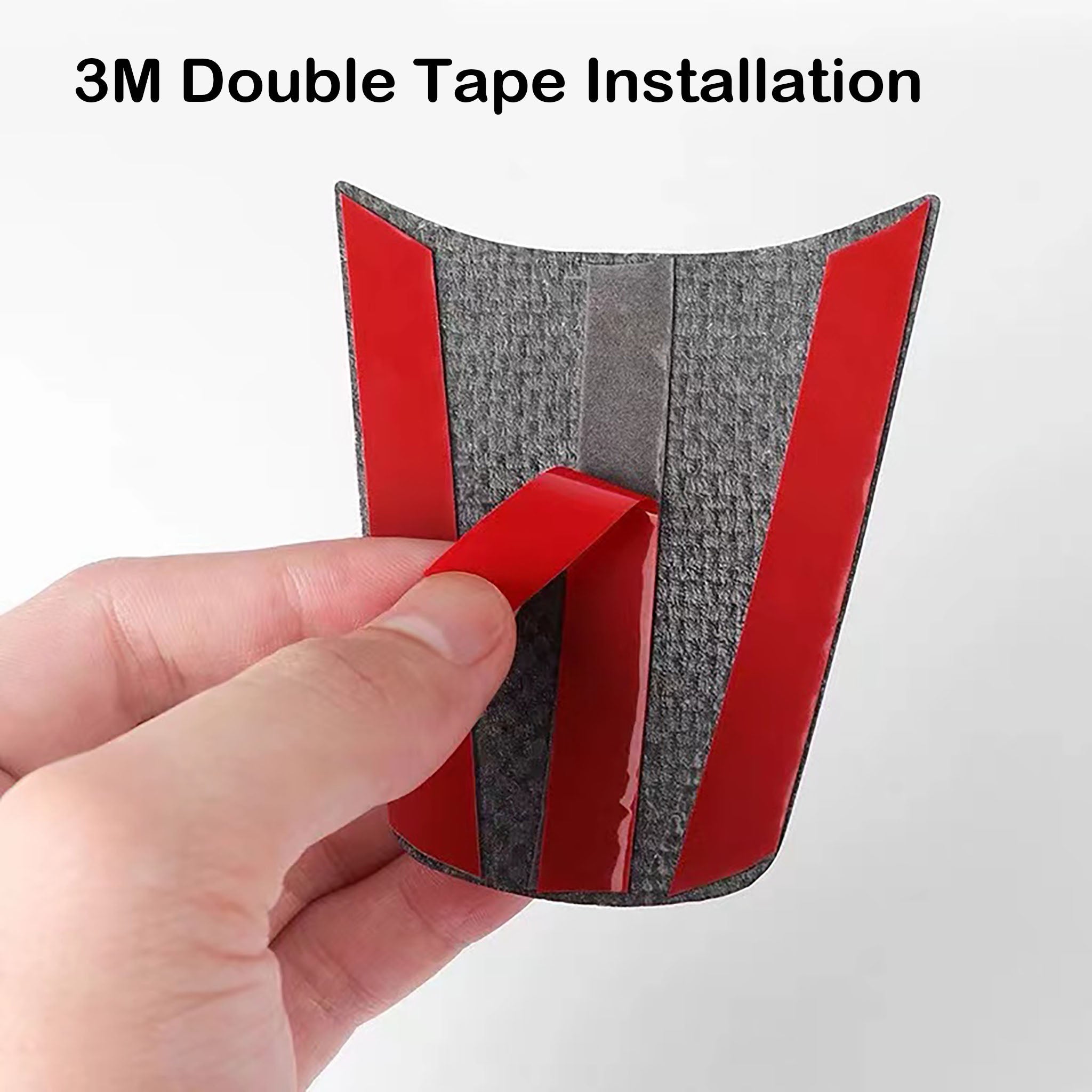 Tesla model 3 Y Carbon Fiber Steering Wheel Wrap 3M Double Tape Installation