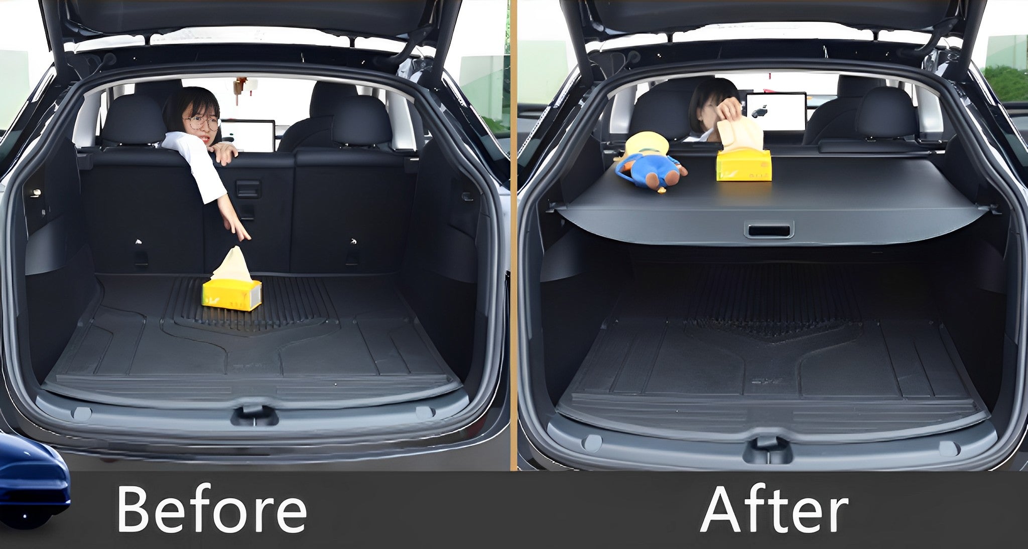 Retractable Rear Trunk Cover For Tesla Model Y