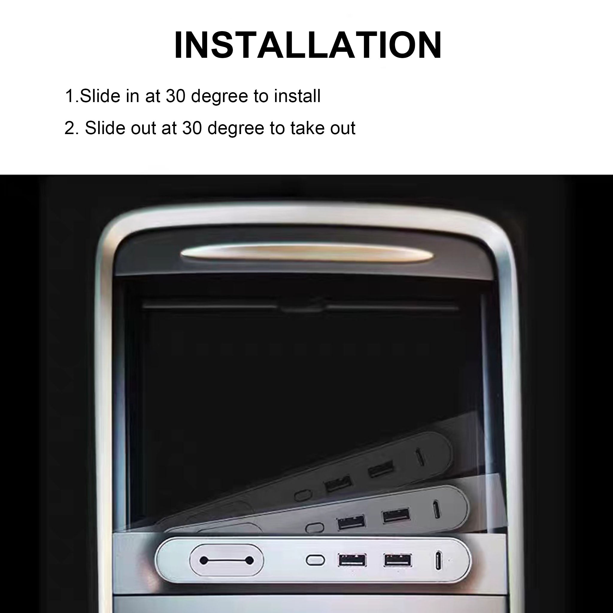 USB Docking Station for Tesla Model 3/Y Center Console-Vehicles & Parts-Teego