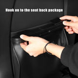 Tesla Model 3 & Model Y Leather Car Trash Bag – Waterproof, Magnetic Closure, with LED Light