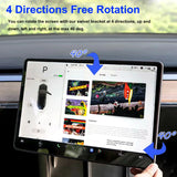 Bundle: Model 3 Highland Yoke Style Steering Wheel & Screen Swivel Mount Set