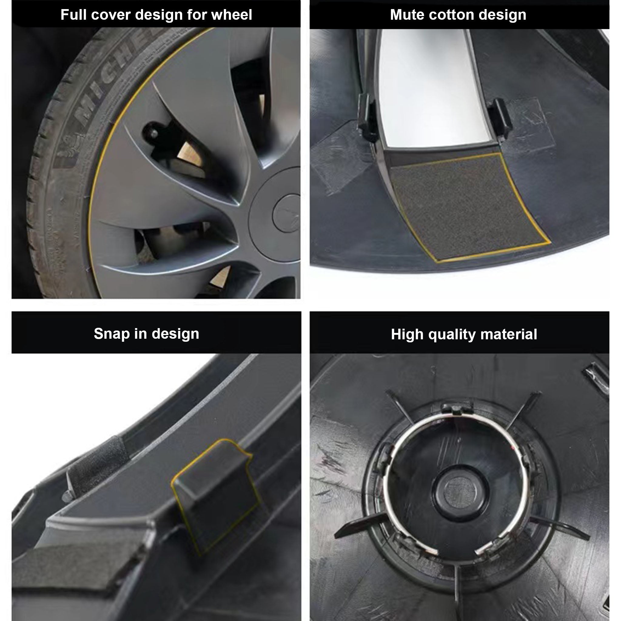 Teego 20inch Model Y Wheel Covers for Tesla Model Y Induction Wheels - Features
