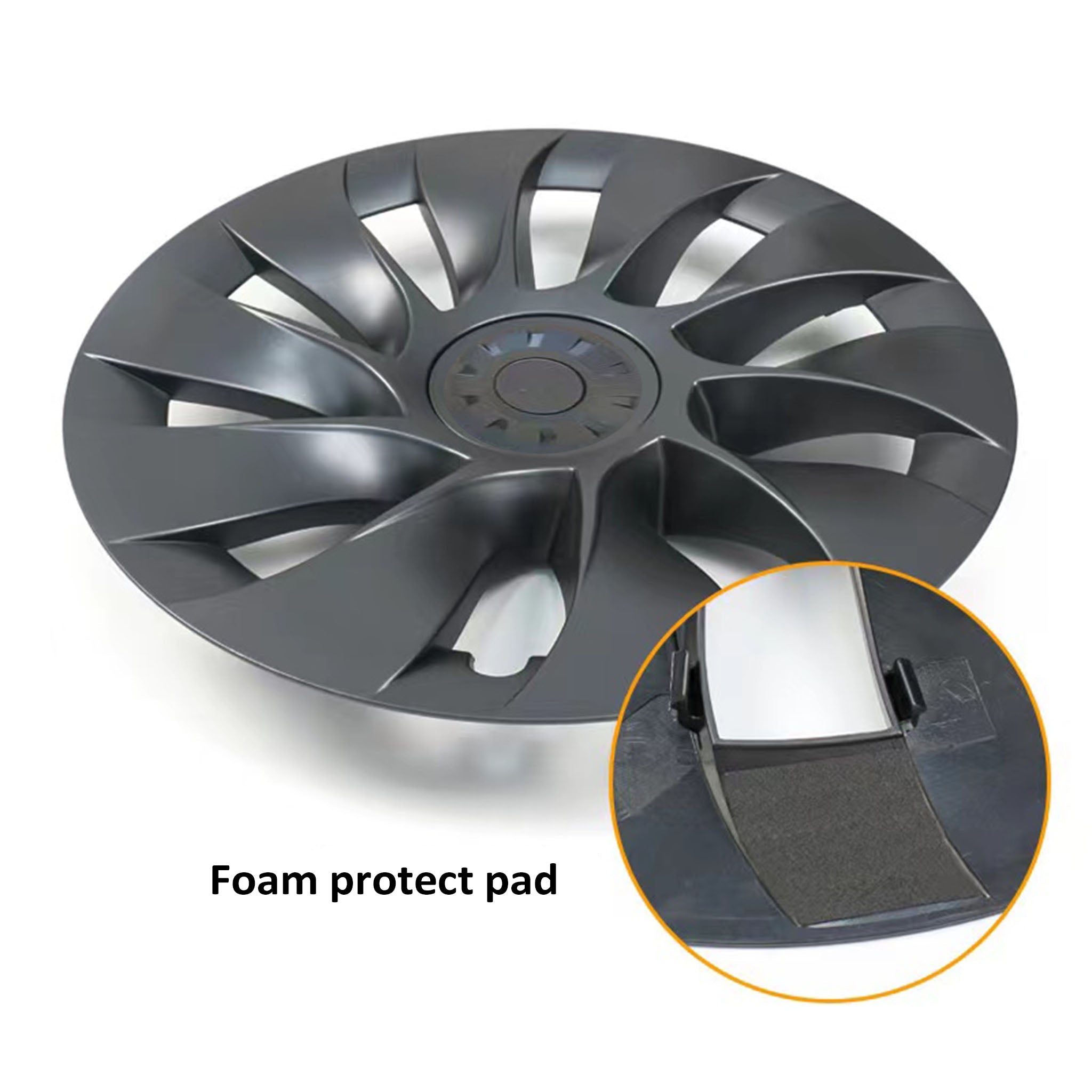 Teego 20inch Model Y Wheel Covers for Tesla Model Y Induction Wheels - Foam protect pad