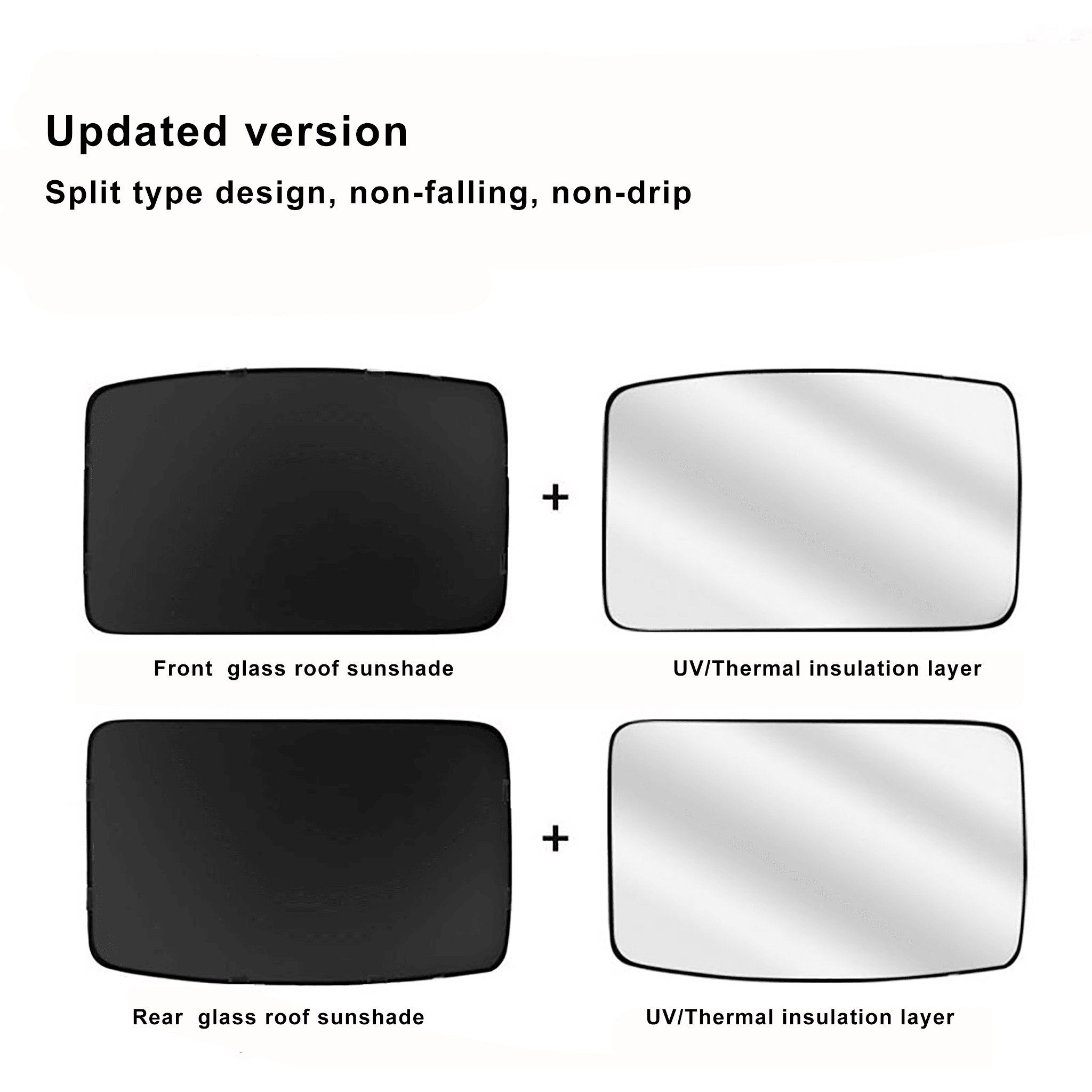 Roof Sunshades for Tesla Model Y Glass-Motor Vehicle Interior Fittings-Teego
