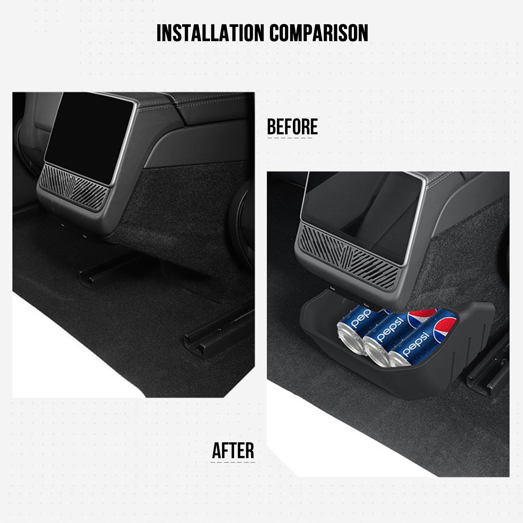 Tesla 2024+ Model 3 Highland Rear Center Console Organizer Storage Box