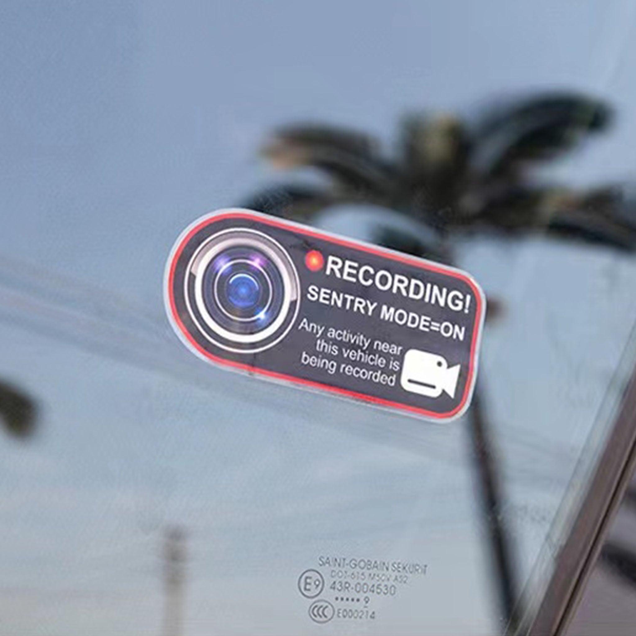 Sentry Mode Record Window Sticker For Tesla Model 3 / Y / S / X-Vehicles & Parts-Teego