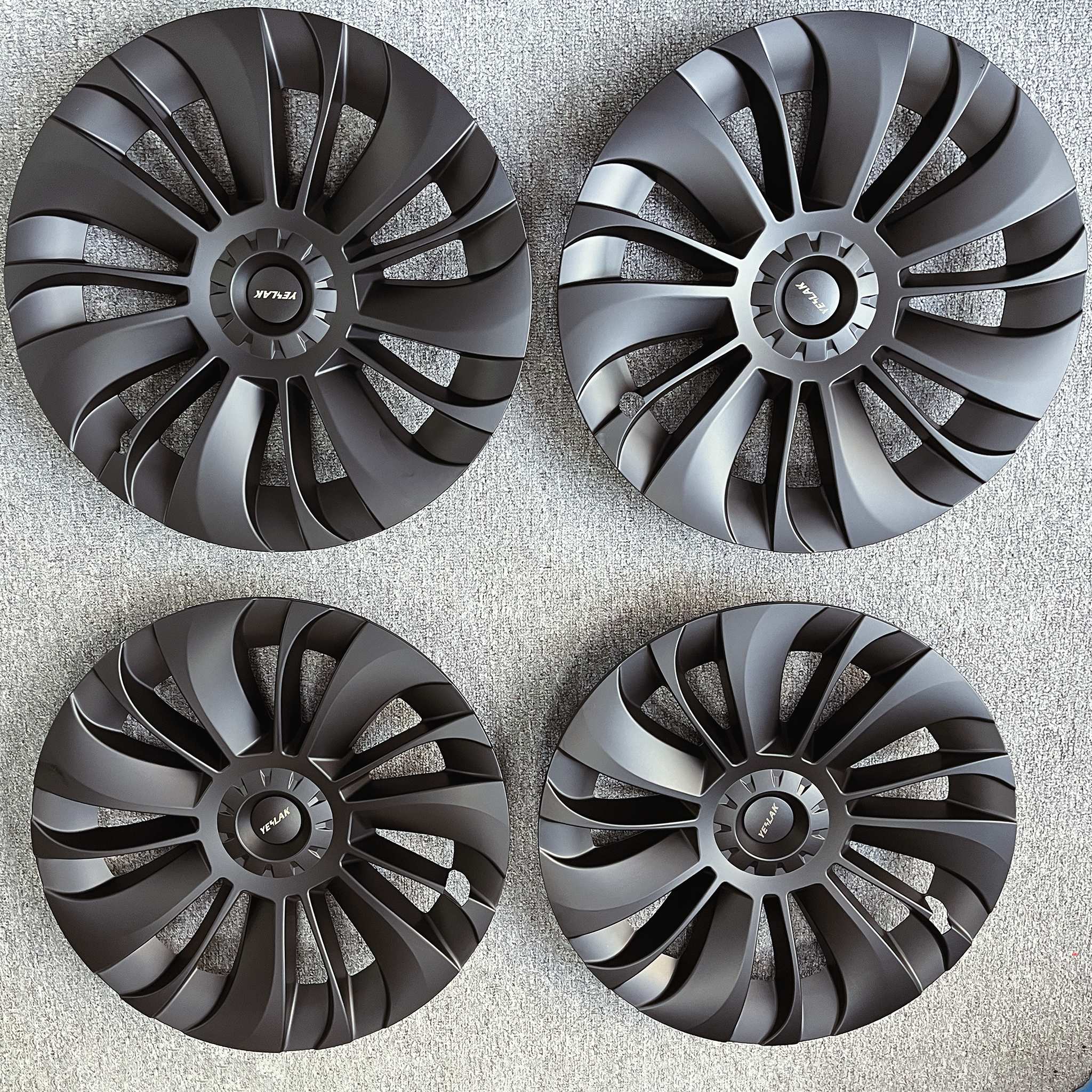 4PCS Hubcaps for Tesla Model Y 19 inch Full Coverage Wheel Covers